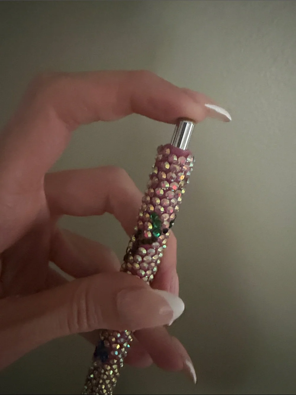 Handmade Sparkly Pink Crystal Rhinestone Pen